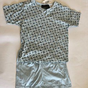 Girls Short Sleeve T-Shirt Tops+Short Pants 2Pcs Summer Cotton